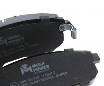 1 069 р. Колодки тормозные передние (4шт.) MEGAPOWER Nissan Teana 1 J31 дорестайлинг (2003-2005)  с доставкой в г. Воронеж. Увеличить фотографию 3