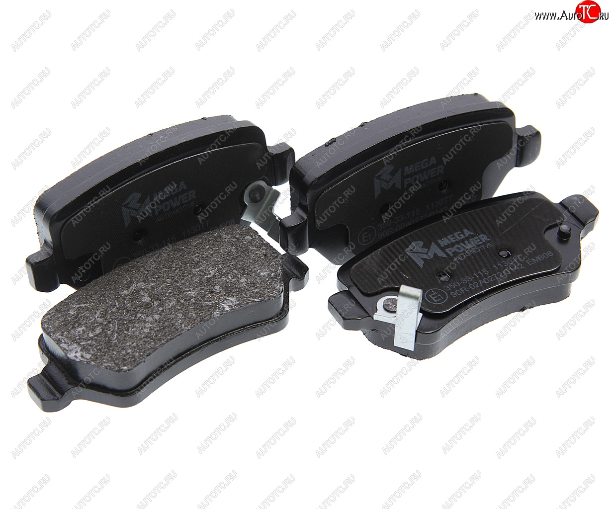 999 р. Колодки тормозные OPEL Astra G,H,Zafira A задние (4шт.) MEGAPOWER MEGAPOWER 350-33-115  с доставкой в г. Воронеж