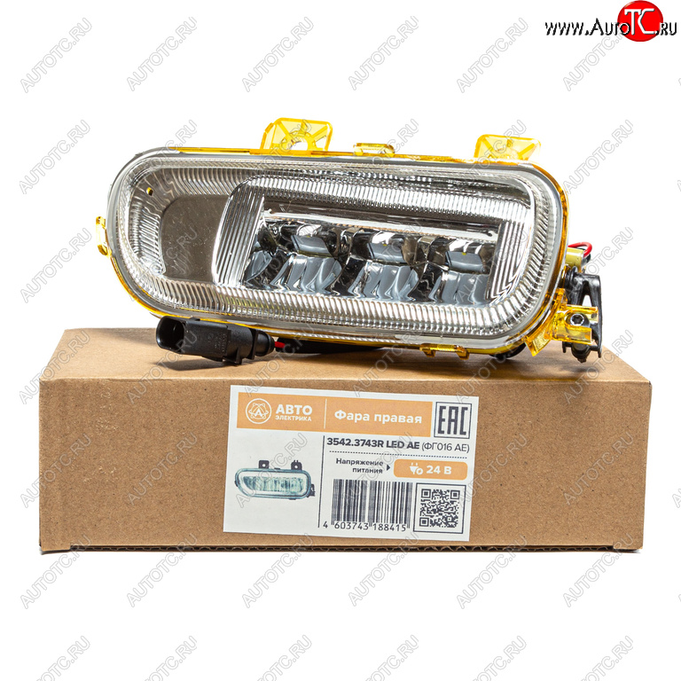 3 199 р. Фара противотуманная КАМАЗ-5490,MERCEDES Axor правая LED AVTOELECTRICA AVTOELECTRICA 3542.3743r led aе (фг016 ae)  с доставкой в г. Воронеж