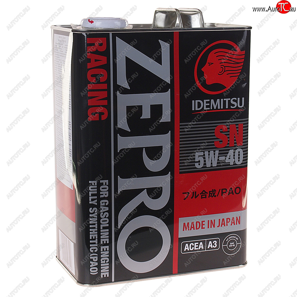8 599 р. Масло моторное ZEPRO RACING 3585-41 5W40 синт.4л IDEMITSU IDEMITSU 3585-004  с доставкой в г. Воронеж