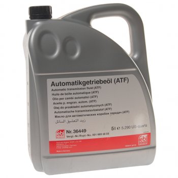 6 799 р. Масло трансмиссионное ATF для АКПП (MB236.14) 5л FEBI FEBI 36449  с доставкой в г. Воронеж. Увеличить фотографию 1