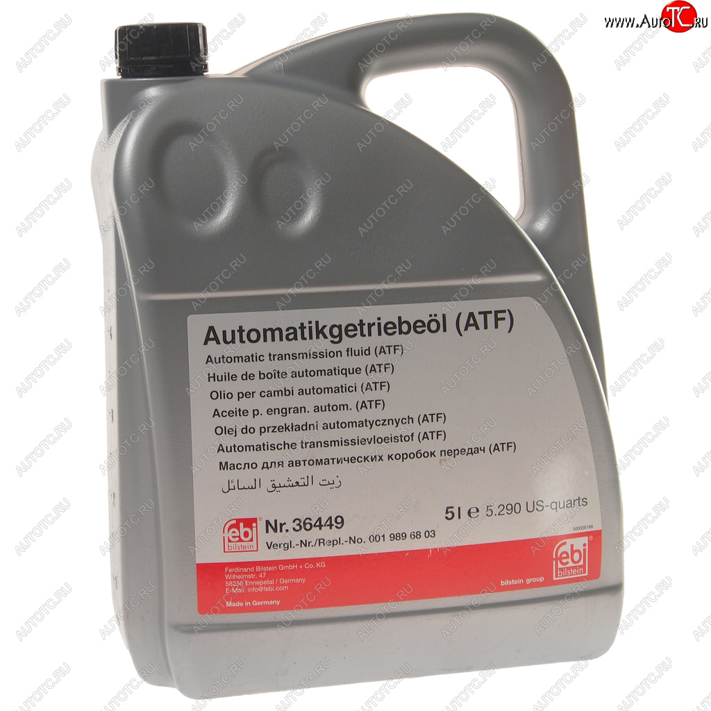 6 799 р. Масло трансмиссионное ATF для АКПП (MB236.14) 5л FEBI FEBI 36449  с доставкой в г. Воронеж