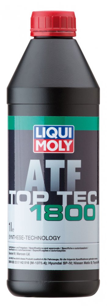 1 899 р. Масло трансмиссионное TOP TEC ATF 1800 синт.1л LIQUI MOLY LIQUI MOLY 3687  с доставкой в г. Воронеж. Увеличить фотографию 1