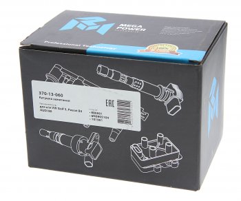 1 599 р. Катушка зажигания VW Golf 3,Passat B3 AUDI 80 MEGAPOWER MEGAPOWER 370-13-060  с доставкой в г. Воронеж. Увеличить фотографию 5