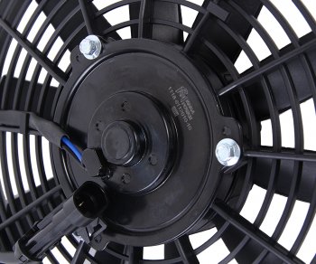 2 369 р. Вентилятор ВАЗ-1118,2190 (-14) радиатора кондиционера в сборе MEGAPOWER MEGAPOWER 370-15-017  с доставкой в г. Воронеж. Увеличить фотографию 3