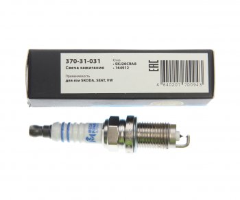 519 р. Свеча зажигания AUDI A3 (07-) (1.4) VW Golf (07-) (1.4),Touran (06-),Tiguan (07-) (1шт.) MEGAPOWER MEGAPOWER 370-31-031  с доставкой в г. Воронеж. Увеличить фотографию 3