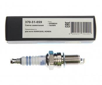 102 р. Свеча зажигания мото KAWASAKI SUZUKI YAMAHA HONDA (1шт.) MEGAPOWER MEGAPOWER 370-31-059  с доставкой в г. Воронеж. Увеличить фотографию 3
