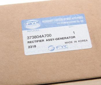 1 299 р. Мост диодный HYUNDAI HD35 (17-) (D4CB) генератора FYC FYC 37380-4a700  с доставкой в г. Воронеж. Увеличить фотографию 3