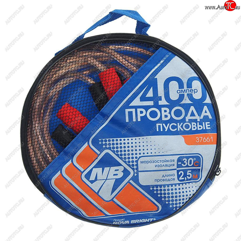 559 р. Провода для прикуривания 400А 2.5м NOVA BRIGHT NOVA BRIGHT 37661  с доставкой в г. Воронеж