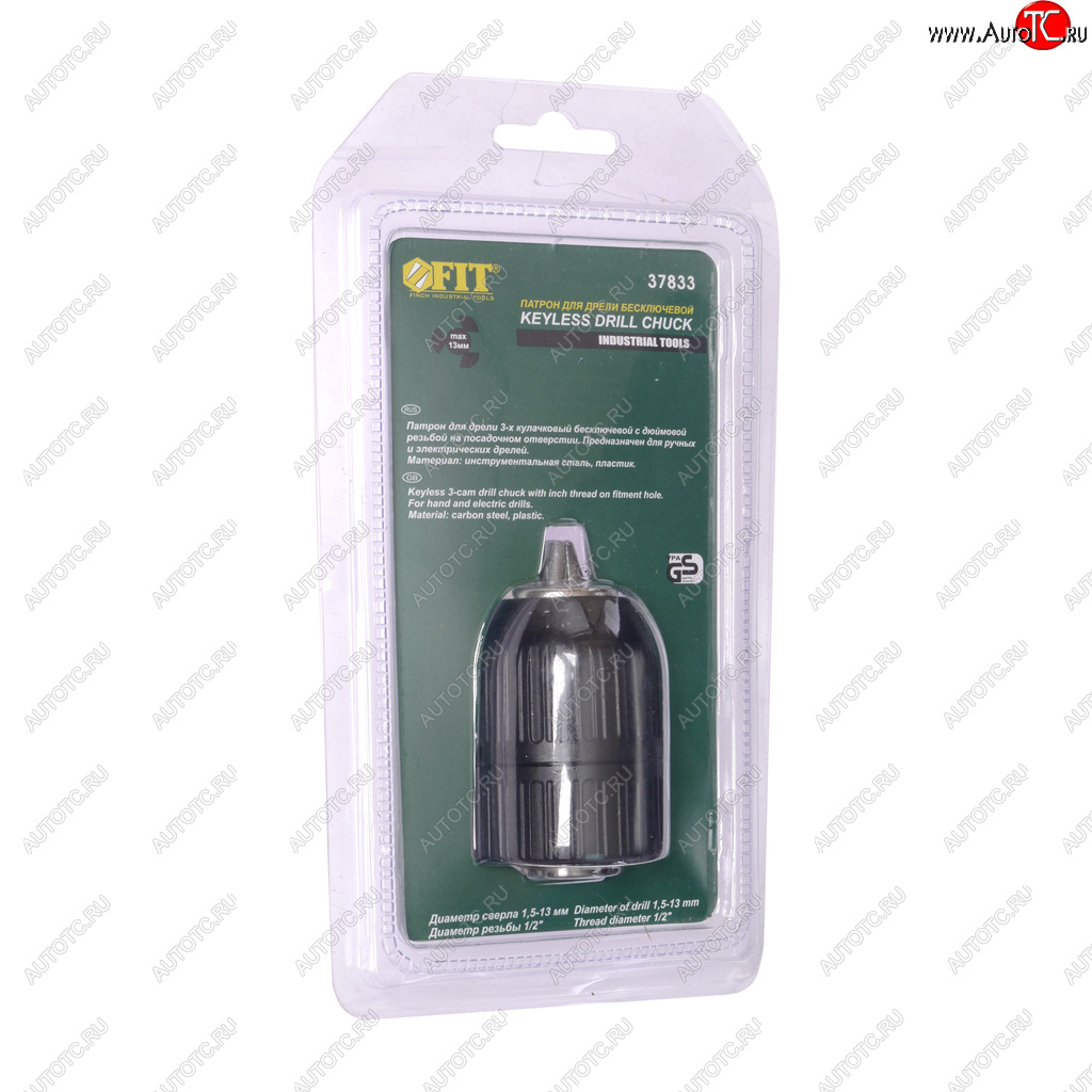 719 р. Патрон для дрели бесключевой 2-13мм 12 FIT FIT 37833  с доставкой в г. Воронеж