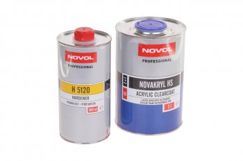 3 499 р. Лак NOVAKRYL HS 2+1 акриловый 1л с отвердителем Н5120 0.5л NOVOL NOVOL 38043  с доставкой в г. Воронеж. Увеличить фотографию 1