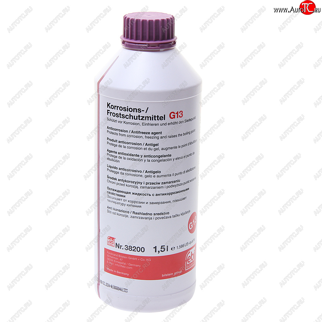 1 189 р. Антифриз фиолетовый концентрат 1.5л G013 FEBI FEBI 38200  с доставкой в г. Воронеж