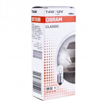 45 р. Лампа 12V T4W BA9s OSRAM OSRAM 3893clc  с доставкой в г. Воронеж. Увеличить фотографию 4
