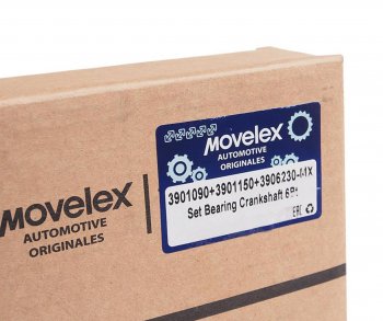 2 569 р. Вкладыши КАМАЗ,ПАЗ дв.CUMMINS 6ISBe,6ISDe,6BT коренные d=0.00 комплект MOVELEX MOVELEX 3901090+3901150+3906230-mx  с доставкой в г. Воронеж. Увеличить фотографию 2