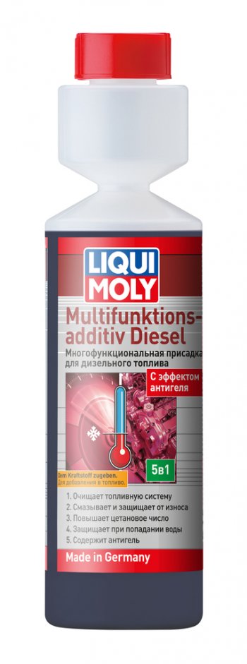 1 479 р. Присадка в дизельное топливо многофункциональная 250мл LIQUI MOLY LIQUI MOLY 39024  с доставкой в г. Воронеж. Увеличить фотографию 1