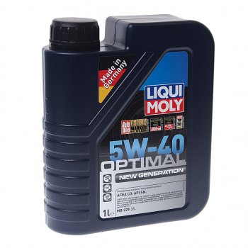 1 499 р. Масло моторное OPTIMAL New Generation 5W40 синт.1л LIQUI MOLY LIQUI MOLY 39032  с доставкой в г. Воронеж. Увеличить фотографию 1