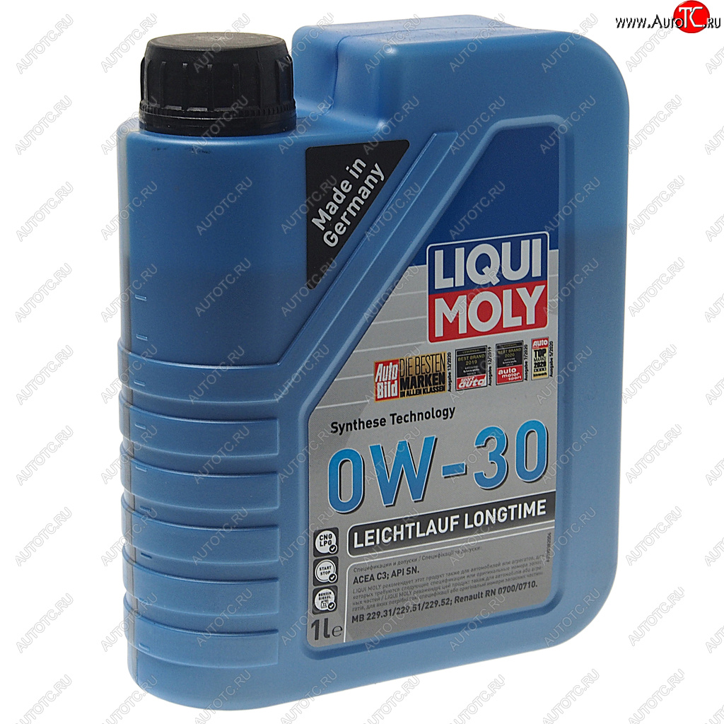 1 969 р. Масло моторное LEICHTLAUF LONGTIME HC-синт.1л 0W30 LIQUI MOLY LIQUI MOLY 39038  с доставкой в г. Воронеж