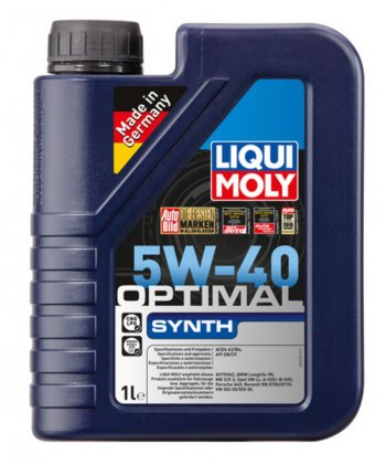 1 679 р. Масло моторное OPTIMAL SYNTH 5W40 синт.1л LIQUI MOLY LIQUI MOLY 3925  с доставкой в г. Воронеж. Увеличить фотографию 1