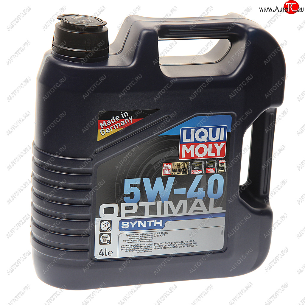 5 349 р. Масло моторное OPTIMAL SYNTH 5W40 синт.4л LIQUI MOLY LIQUI MOLY 3926  с доставкой в г. Воронеж