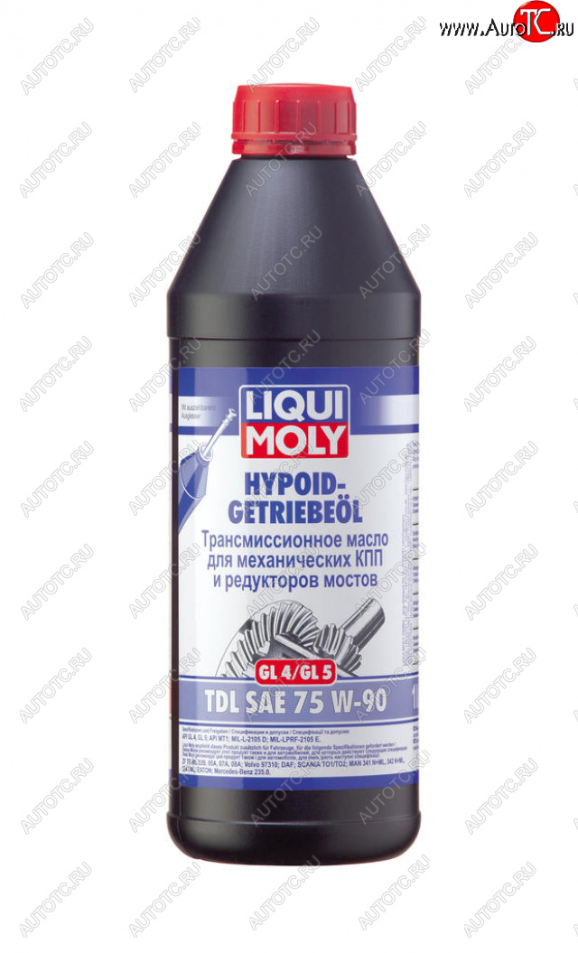2 589 р. Масло трансмиссионное TDL HYPOID-GETRIEBEOIL GL45 75W90 псинт.1л LIQUI MOLY LIQUI MOLY 3945  с доставкой в г. Воронеж