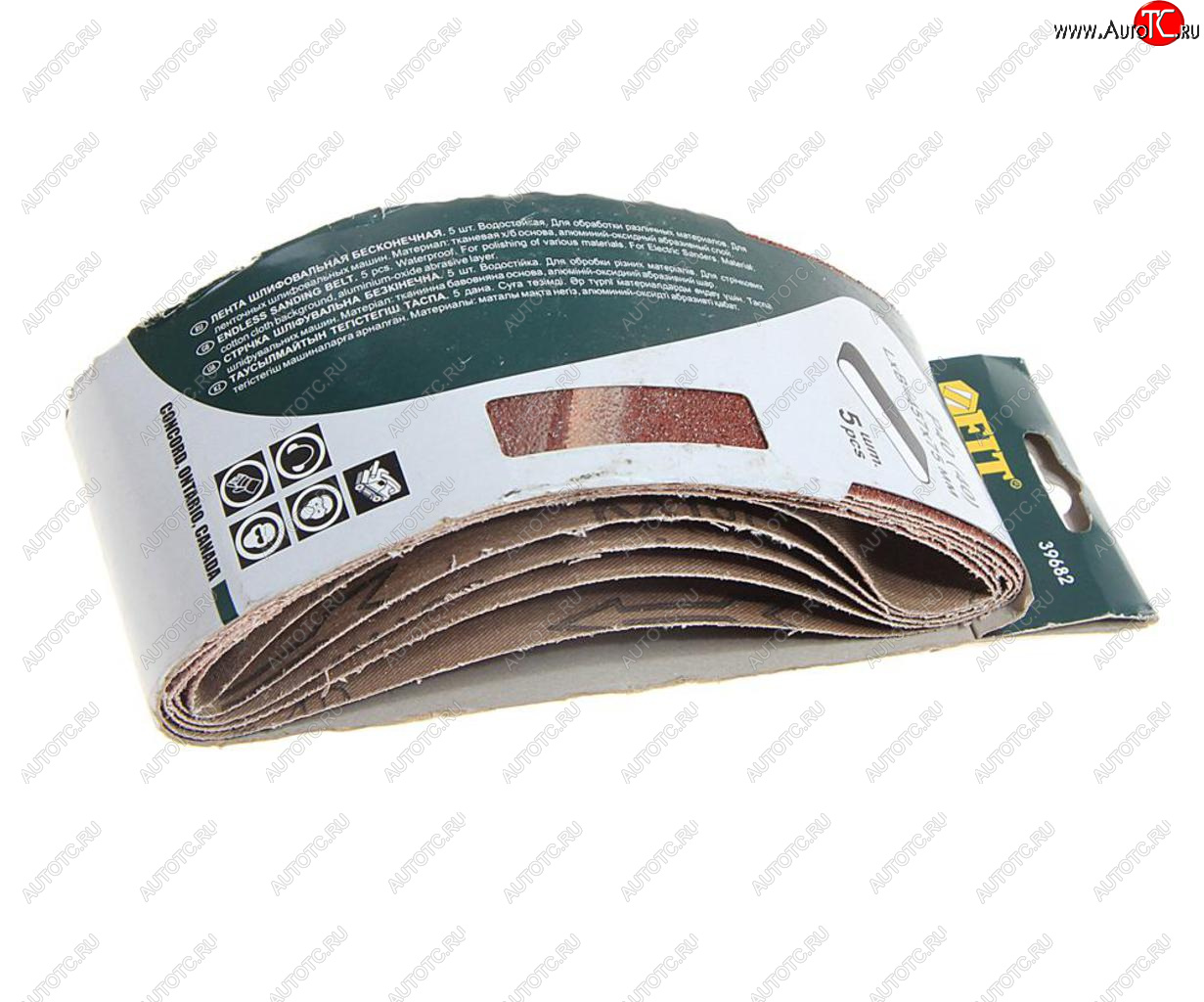 369 р. Лента шлифовальная 75х457мм P40 5шт. FIT FIT 39682  с доставкой в г. Воронеж