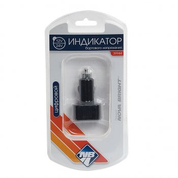 319 р. Вольтметр в прикуриватель 12-24V NOVA BRIGHT NOVA BRIGHT 39944  с доставкой в г. Воронеж. Увеличить фотографию 1