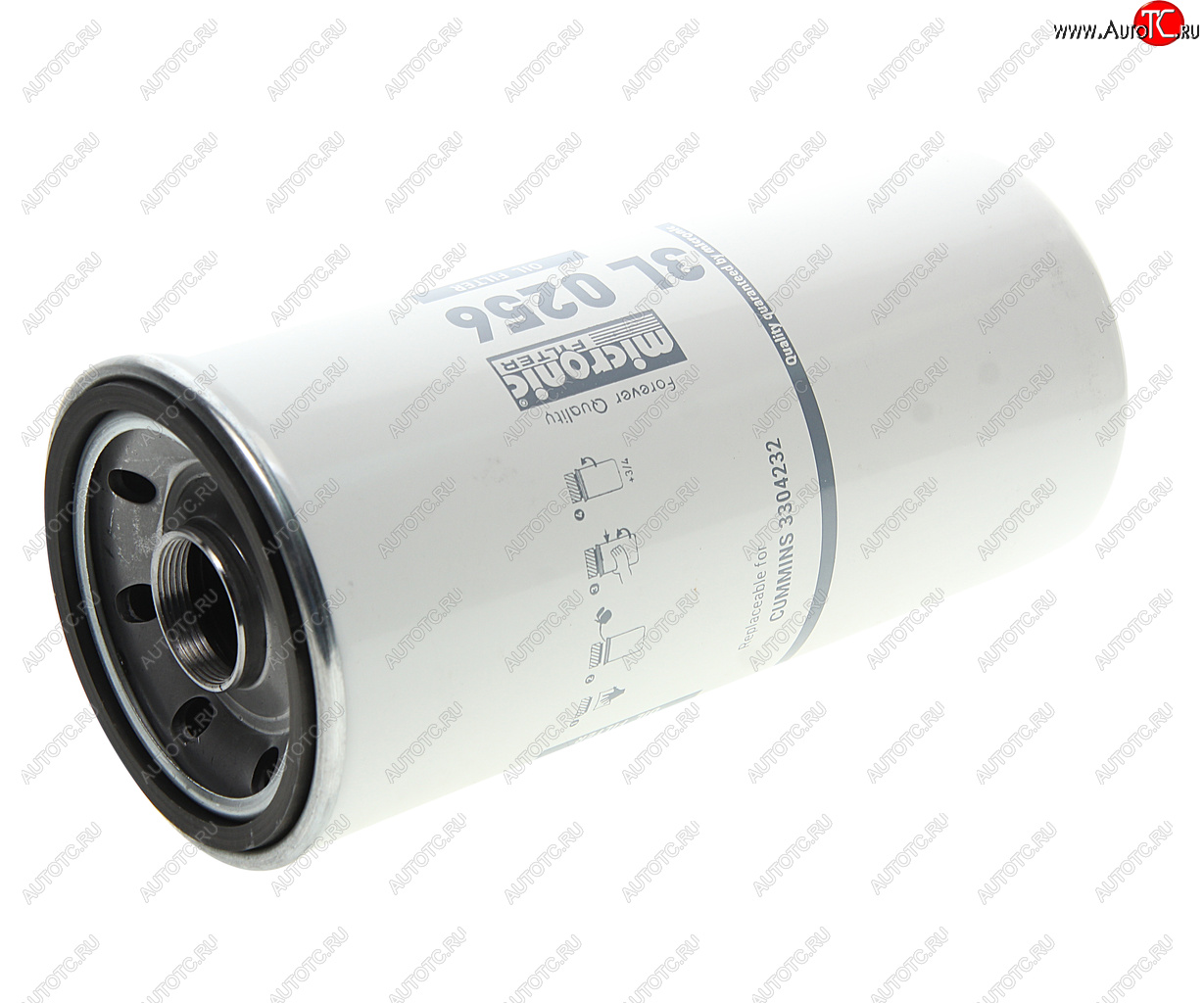 989 р. Фильтр масляный VOLVO KOMATSU (дв.CUMMINS) MICRONIC FILTER MICRONIC FILTER 3l0256  с доставкой в г. Воронеж