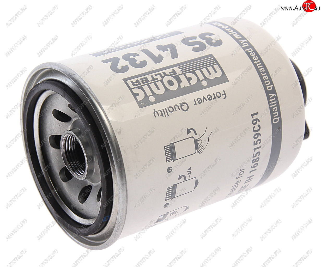 1 089 р. Фильтр топливный DOOSAN JHON DEERE грубой очистки (без стакана,со сливом) MICRONIC FILTER MICRONIC FILTER 3s4132  MICRONIC FILTER 3s4132   с доставкой в г. Воронеж