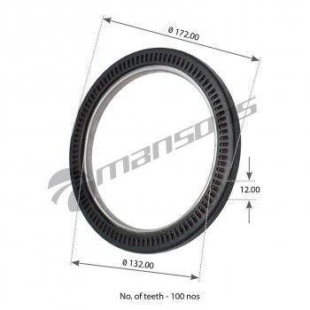 1 129 р. Сальник MAN ступицы задней (132x172x12) MANSONS MANSONS 400.621  с доставкой в г. Воронеж. Увеличить фотографию 5