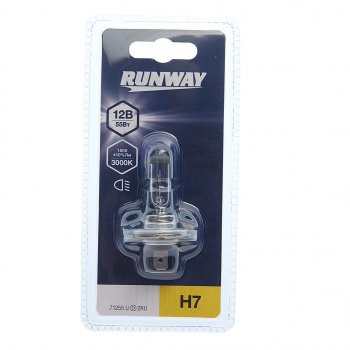 210 р. Лампа 12V H7 55W PX26d блистер (1шт.) RUNWAY RUNWAY 4027 RUNWAY 4027  с доставкой в г. Воронеж. Увеличить фотографию 1