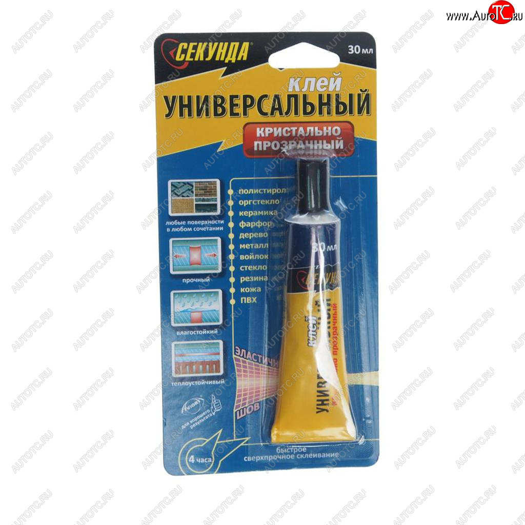 154 р. Клей универсальный прозрачный 30мл СЕКУНДА ASD 403-108  с доставкой в г. Воронеж