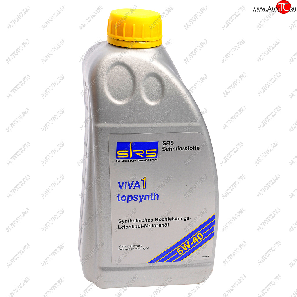 1 499 р. Масло моторное VIVA 1 TOPSYNTH 5W40 синт.1л SRS SRS 4033885000441  с доставкой в г. Воронеж