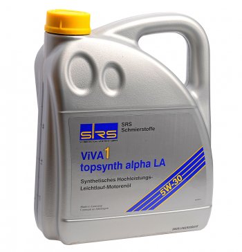 5 899 р. Масло моторное VIVA 1 TOPSYNTH ALPHA LA 5W30 синт.4л SRS SRS 4033885000540  с доставкой в г. Воронеж. Увеличить фотографию 1