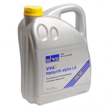 6 549 р. Масло моторное VIVA 1 TOPSYNTH ALPHA LA 5W30 синт.5л SRS SRS 4033885001127  с доставкой в г. Воронеж. Увеличить фотографию 1