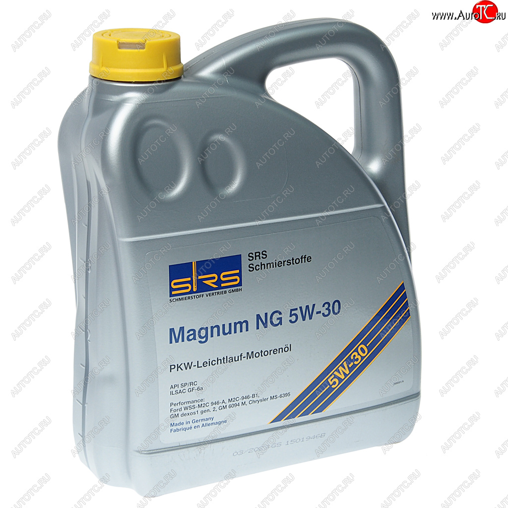 5 699 р. Масло моторное MAGNUM NG 5W30 синт.4л SRS SRS 403388500194  с доставкой в г. Воронеж