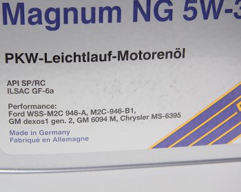 6 999 р. Масло моторное MAGNUM  NG 5W30 синт.5л SRS SRS 4033885001950  с доставкой в г. Воронеж. Увеличить фотографию 2