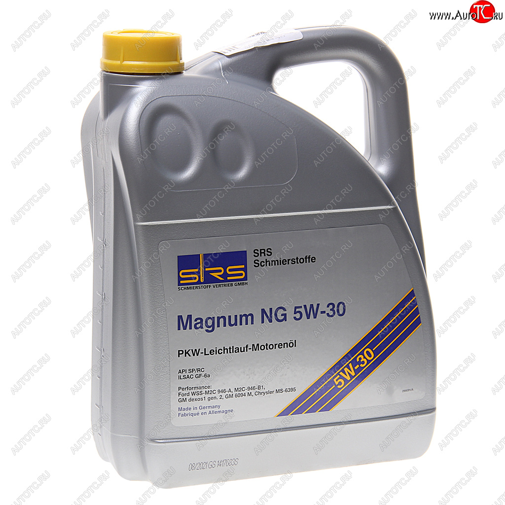 6 999 р. Масло моторное MAGNUM  NG 5W30 синт.5л SRS SRS 4033885001950  с доставкой в г. Воронеж