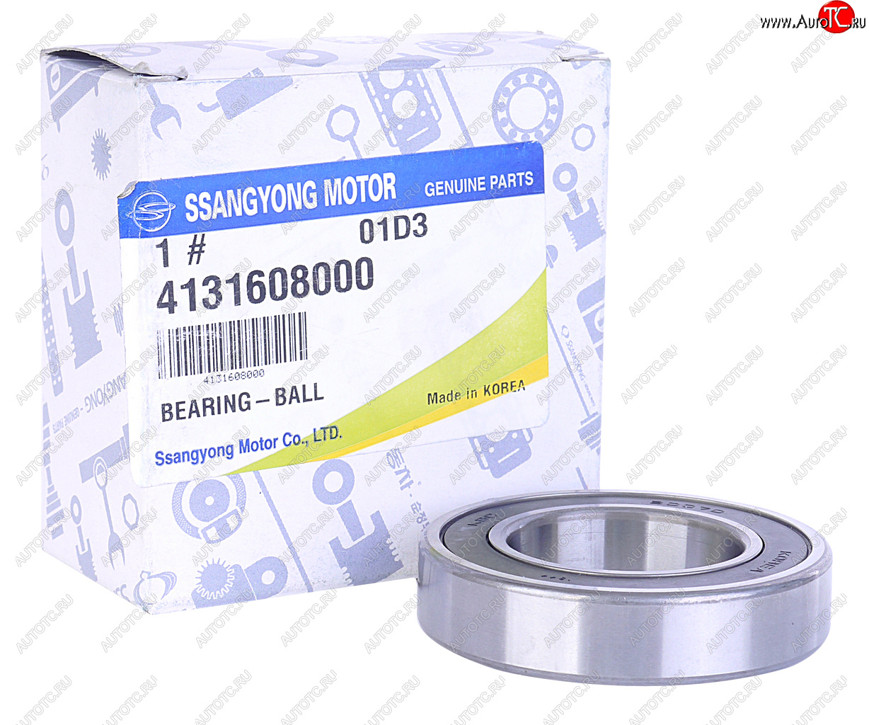 1 549 р. Подшипник полуоси SSANGYONG Actyon (06-),Kyron (05-),Actyon Sport (06-),Rexton (02-) передней OE SSANGYONG 4131608000  с доставкой в г. Воронеж
