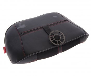 1 379 р. Подушка поясничная экокожазамша черная Flex M CARFASHION CARFASHION 41561  с доставкой в г. Воронеж. Увеличить фотографию 2