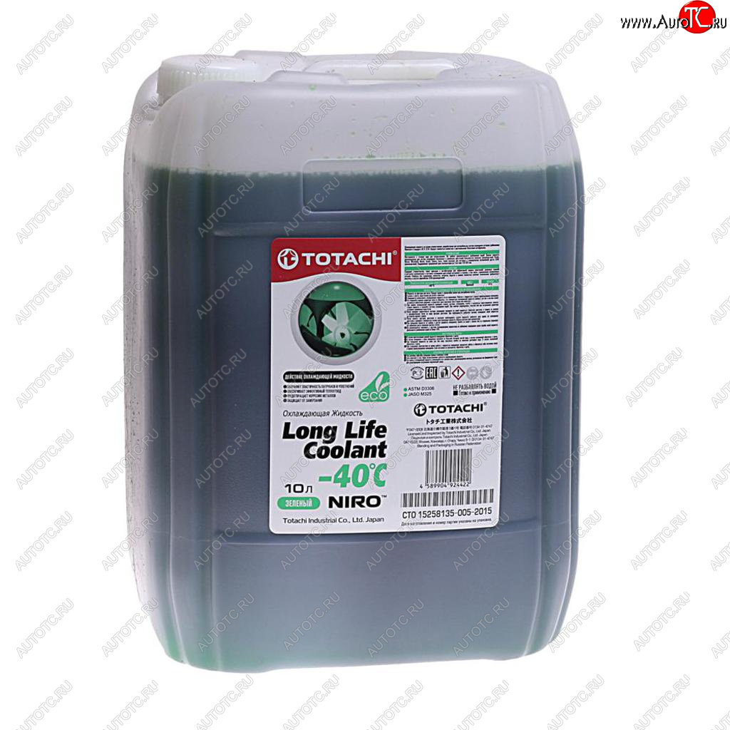 2 289 р. Антифриз зеленый -40C 10л SUPER LLC NIRO TOTACHI TOTACHI 41610  с доставкой в г. Воронеж