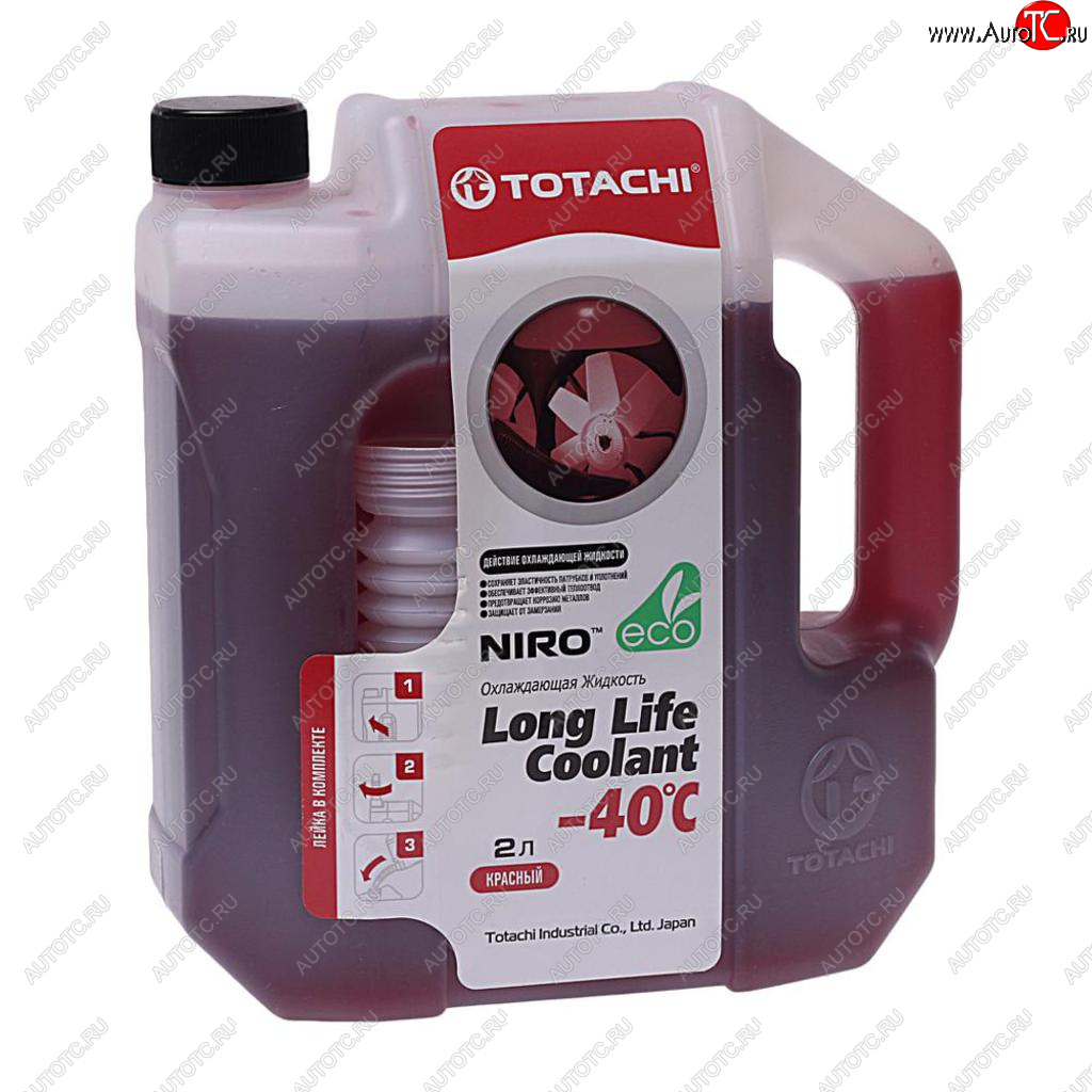 579 р. Антифриз красный -40C 2л SUPER LLC NIRO TOTACHI TOTACHI 41802  с доставкой в г. Воронеж