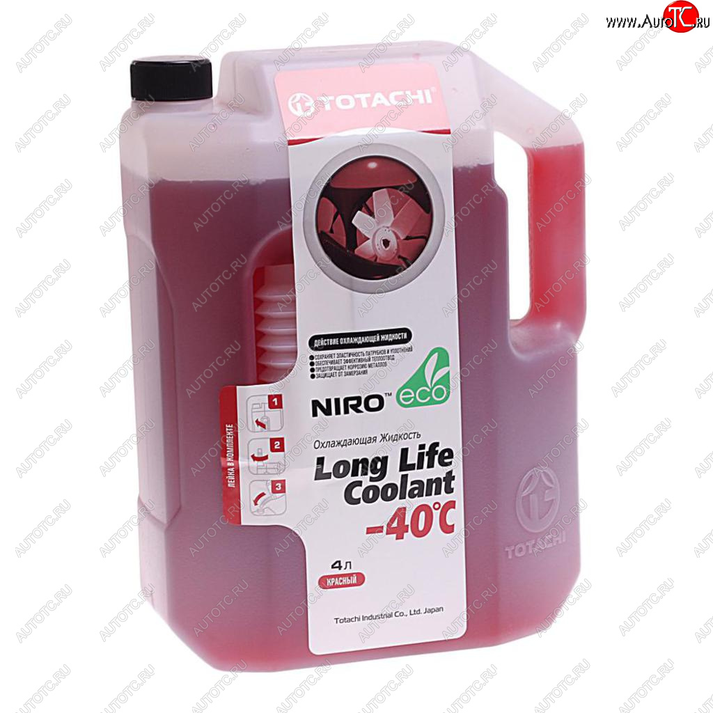 1 039 р. Антифриз красный -40C 4л SUPER LLC NIRO TOTACHI TOTACHI 41804  с доставкой в г. Воронеж
