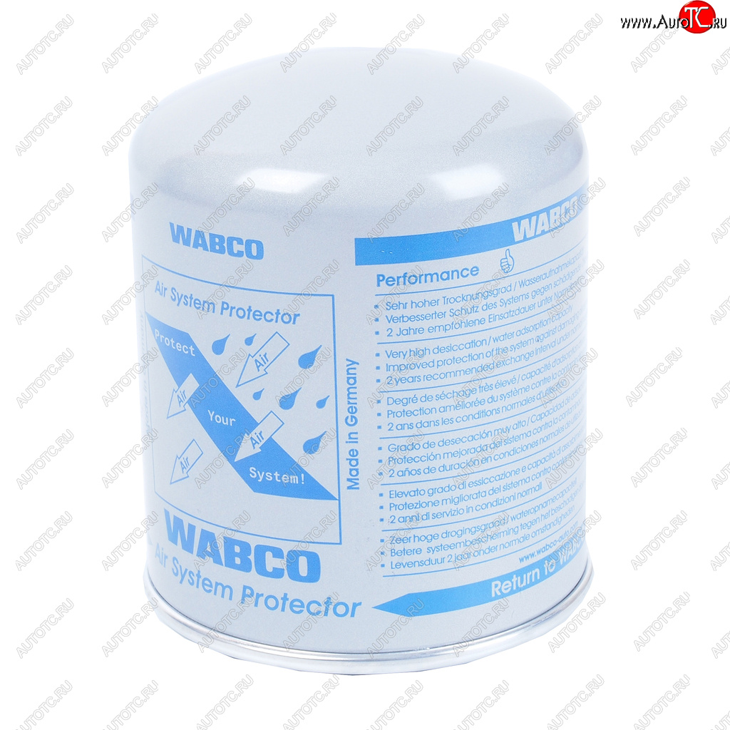 6 899 р. Фильтр осушителя DAF XF95,XF105 (M41х1.5мм H=160мм) WABCO WABCO 4329012462  с доставкой в г. Воронеж