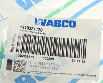6 299 р. Датчик АБС DAF угловой L=230мм WABCO WABCO 4410321720  с доставкой в г. Воронеж. Увеличить фотографию 2