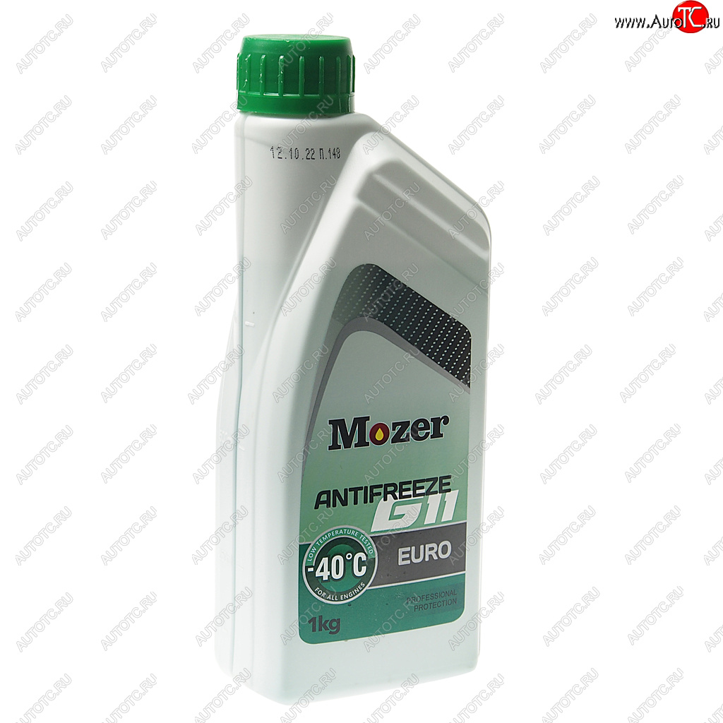 206 р. Антифриз зеленый Euro -40C 1кг G11 MOZER MOZER 4606475  с доставкой в г. Воронеж
