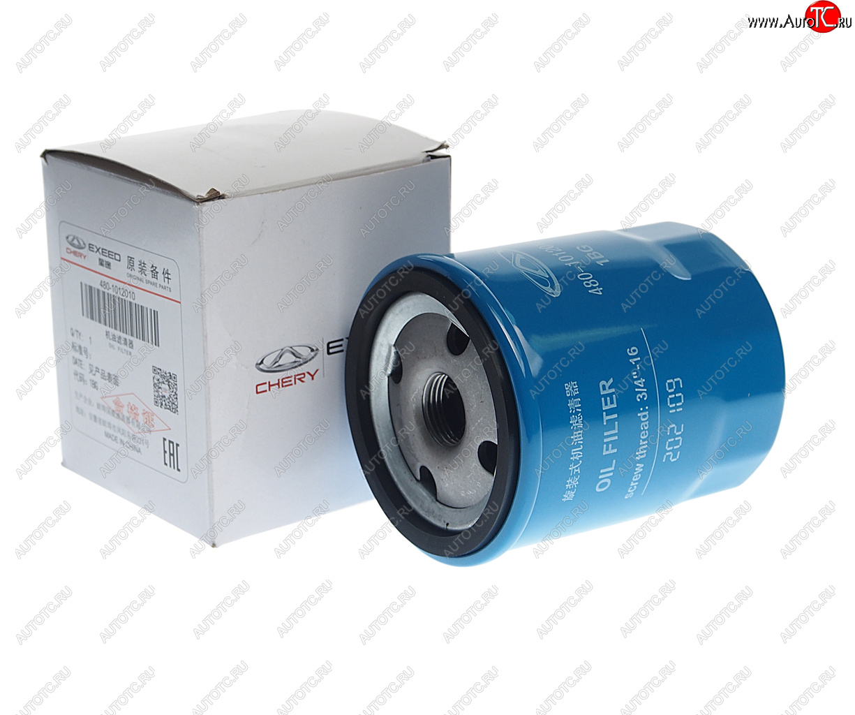 649 р. Фильтр масляный CHERY Amulet OE CHERY 480-1012010  с доставкой в г. Воронеж