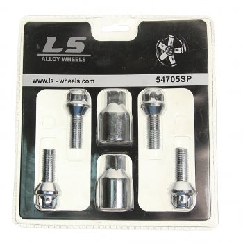 Болт колеса М12х1.5х27 секретки конус 2 ключа LS WHEELS LS WHEELS 54705sp
