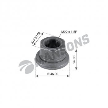 Гайка колеса SAF (M22х1.5h-26SW32) MANSONS MANSONS 600.072