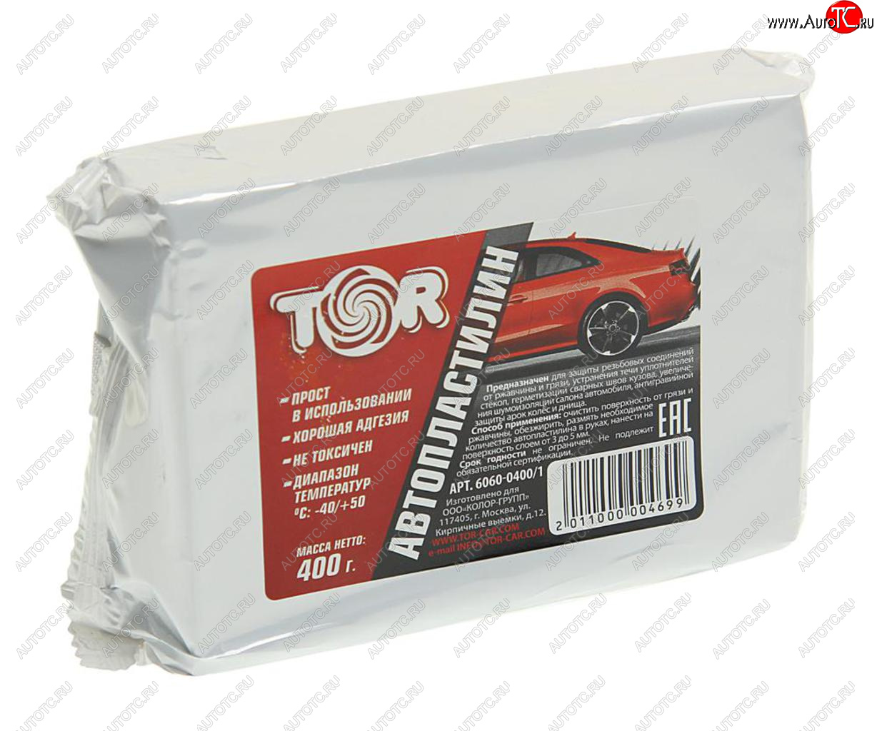 117 р. Автопластилин 0.4кг Химпродукт TOR TOR 6060-04001  с доставкой в г. Воронеж