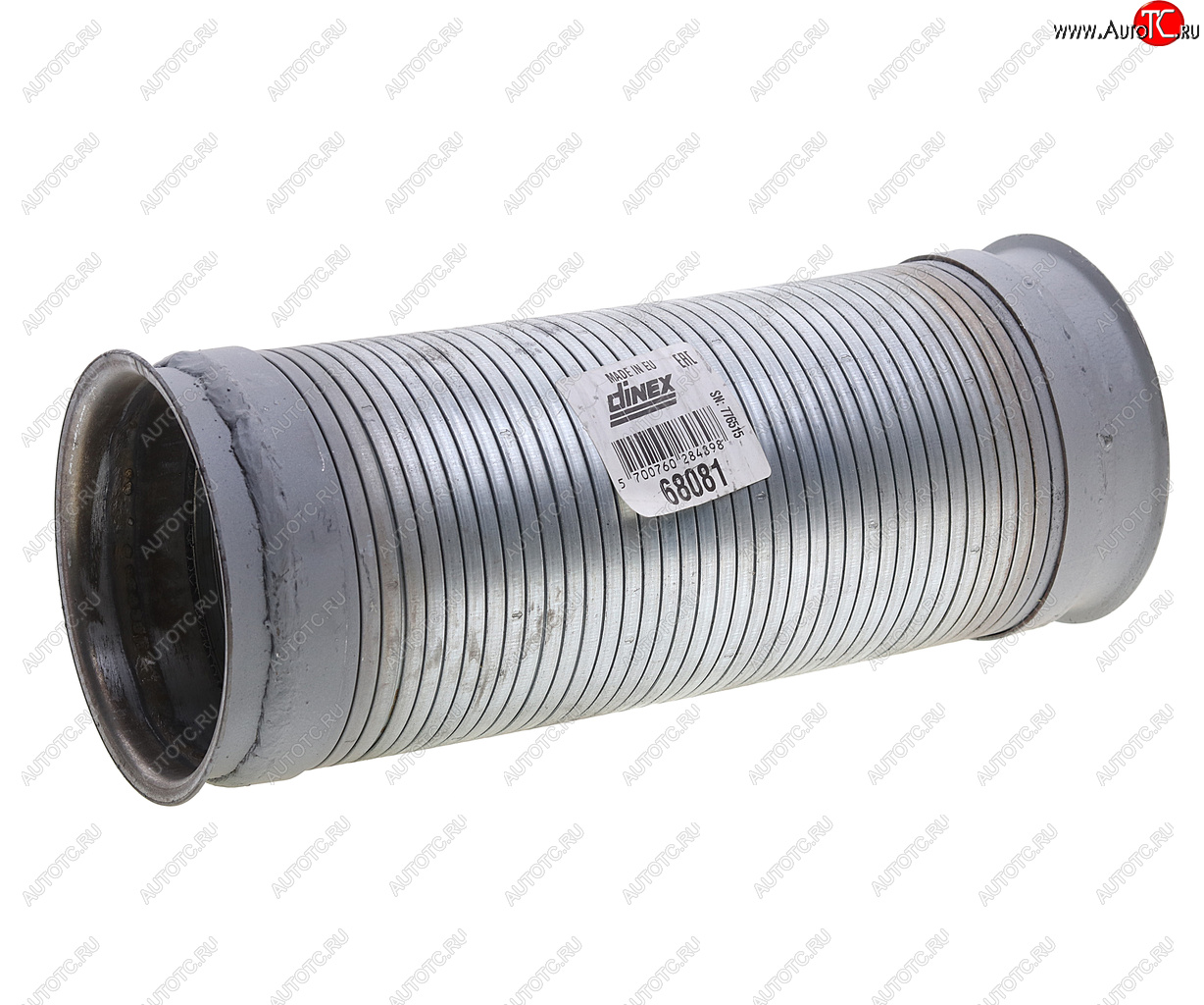 3 899 р. Гофра SCANIA P,G,R,T series дв.DC9,11,DC,DT12 глушителя (L305x115) (цинк) DINEX DINEX 68081 DINEX 68081  с доставкой в г. Воронеж